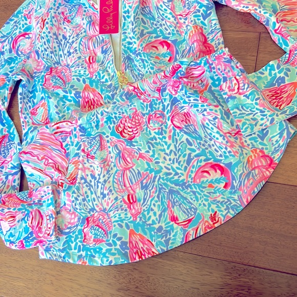 ☀️🌴 NWT Lilly Pulitzer UPF50 Skipper Popover in Treasure Trove Size XXS - Picture 7 of 9